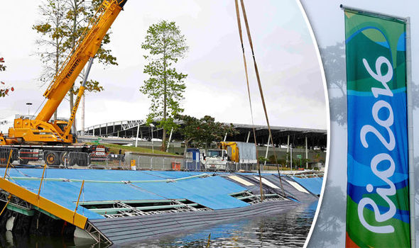 Rio-NO! – Olympics sailing ramp COLLAPSES days before Games