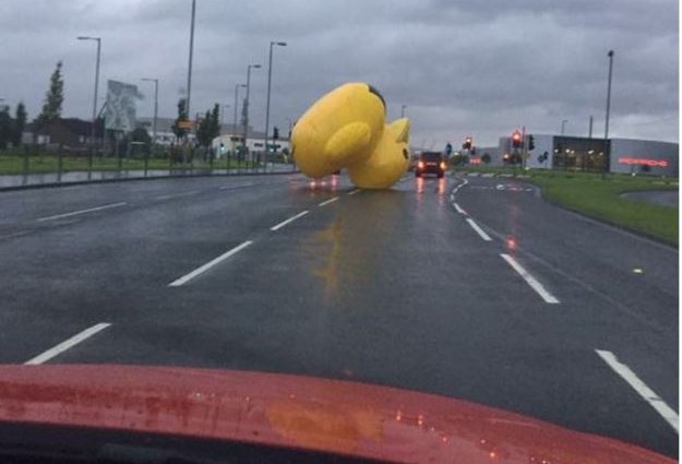 The giant inflatable duck apocalypse has finally come to Scotland