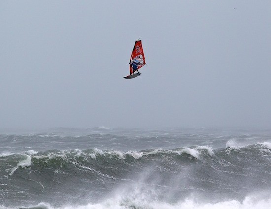 Windsurfing in Extreme Hurricane Conditions