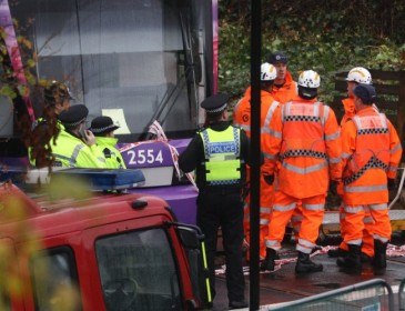 Five trapped, dozens injured after tram derails in London