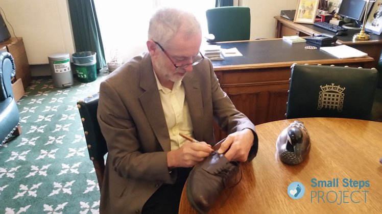 People are bidding more than £500 for Jeremy Corbyn’s old shoes