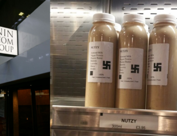 Cafe apologises after branding almond milk smoothie with Nazi swastika