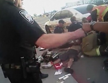 New Mexico police officers fist-bump as mentally ill suspect lays dead
