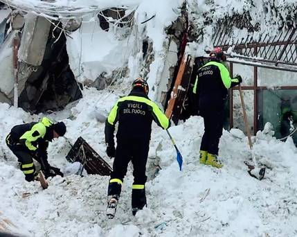 Rescuers given fresh hope as survivors found alive in avalanche hotel’s kitchen