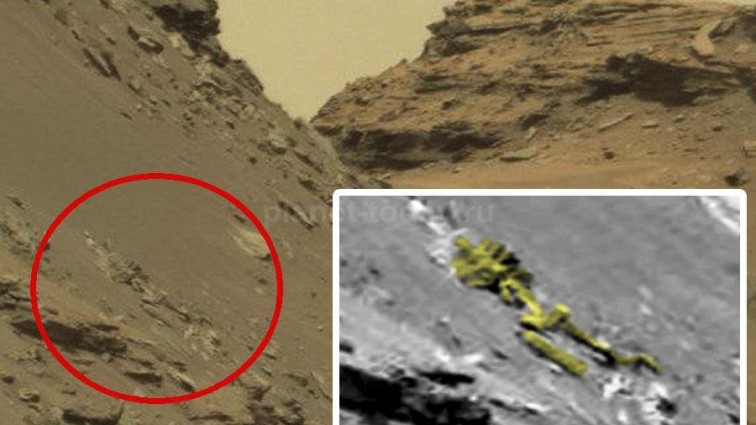 Есть ли жизнь на Марсе? Исследователи обнаружили на красной планете скелет человека! (Видео)
