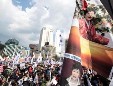 В Южной Корее протестуют против ареста экс-президента