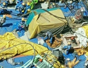 Жуткая трагедия с портовым краном в Корее: погибли люди