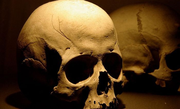 В Мехико нашли древнюю башню из человеческих черепов
