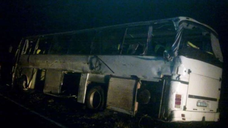 В Болгарии загорелся автобус с российскими туристами (видео)