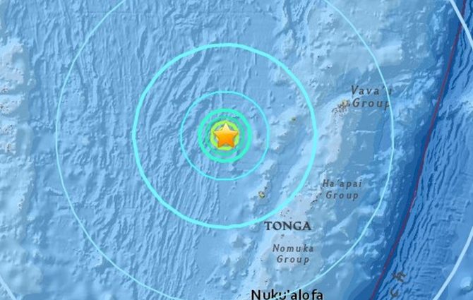Невероятное землетрясение в Тихом океане