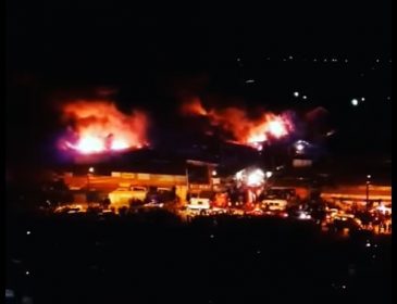Ужасный пожар в Ростове-на-Дону: горит рынок