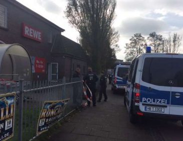 В немецком супермаркете произошла перестрелка, есть раненый